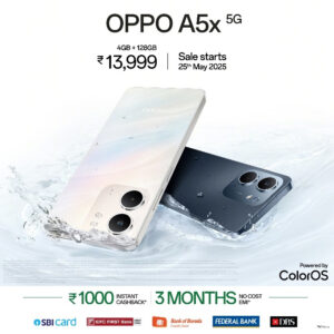 OPPO A5x 5G launched with enhanced durability