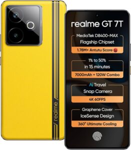 Realme GT 7T is equipped with a MediaTek Dimensity 8400-Max chipset