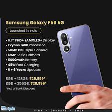 Samsung Galaxy F56 5G With 7.2mm Slim Design Launch india 2025