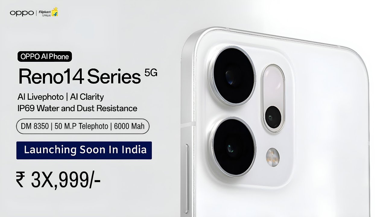 Oppo Reno 14 5G landing pages go live on Amazon, Flipkart 2025